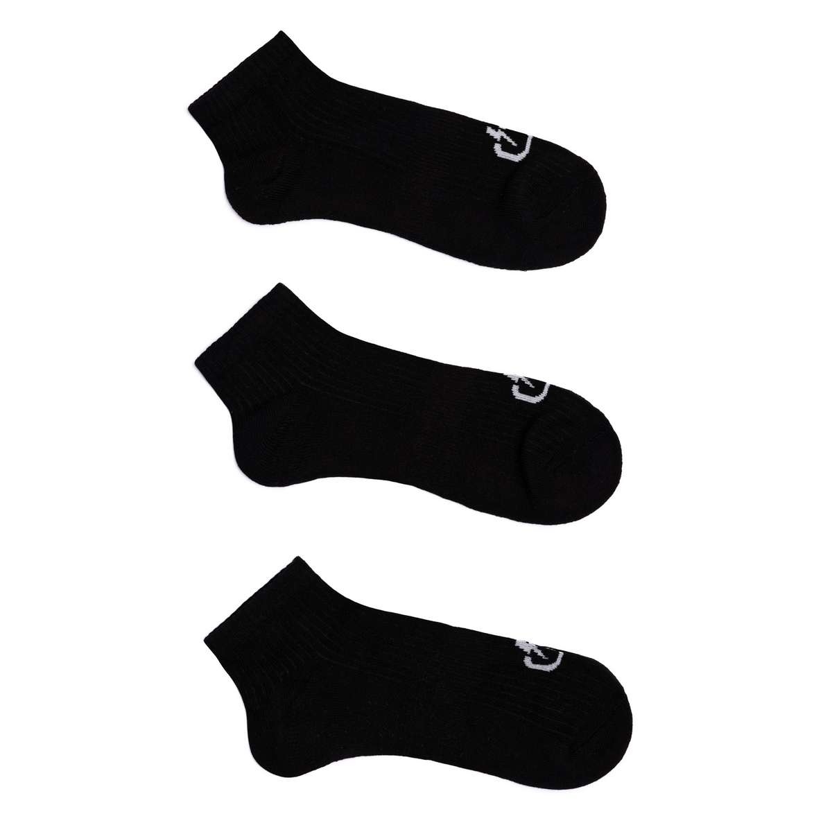 EMERSON UNISEX ΜΟΝΟΧΡΩΜΕΣ ΚΑΛΤΣΕΣ ΜΑΥΡΕΣ COTTON 3PACK  202.EU08.01 BLACK